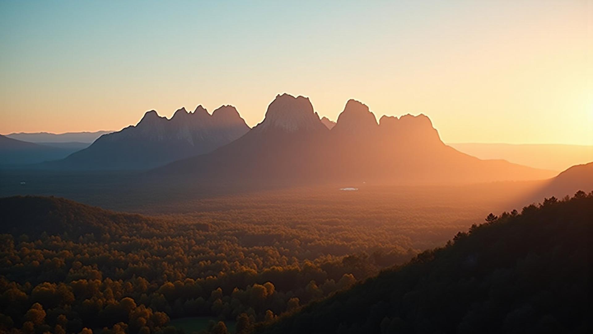 Sunrise over Boulder Flatirons, symbolizing new beginnings and natural rhythms