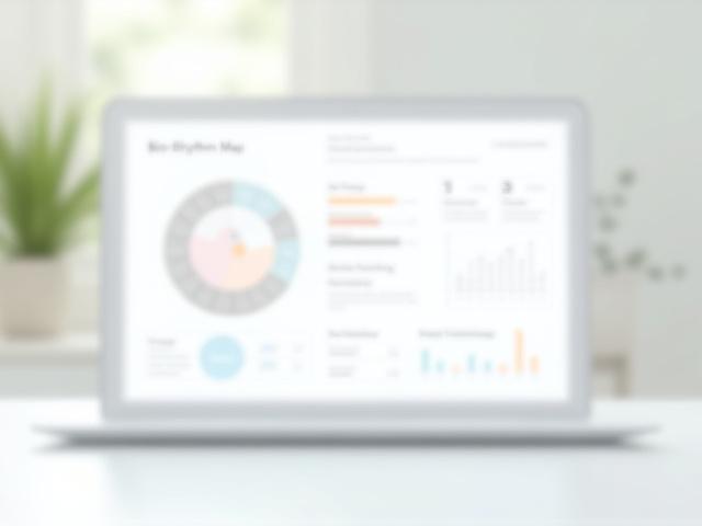 Mockup of a personalized bio-rhythm health report showing charts, data points, and timing recommendations.